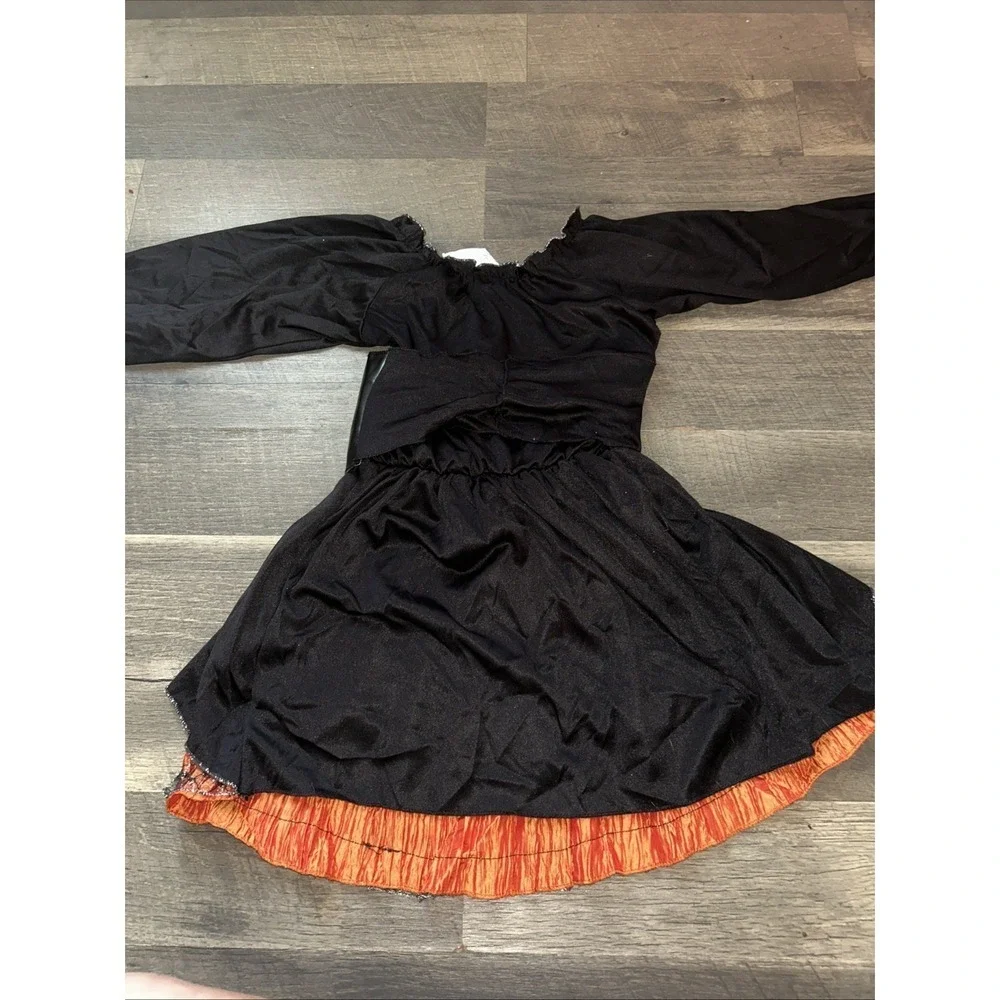 Trick‎ or Treat Cute Witch Black Orange Fancy Dress Up Halloween Costume 7/8